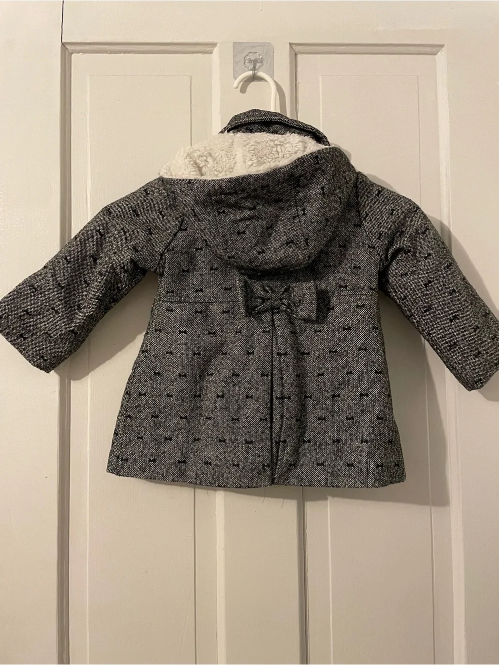 OshKosh B'gosh Girls Gray Tweed Double-Breasted Peacoat